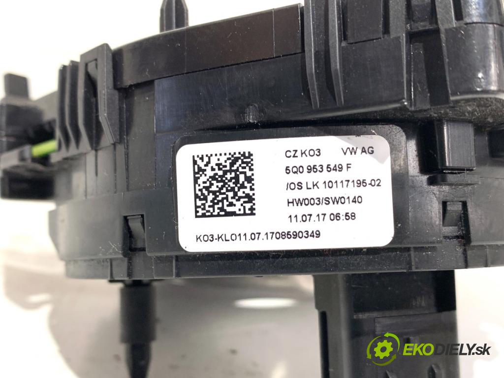 SEAT LEON III liftback 2017 92 kW 1.4 TSI 1395 Krúžok, slimák airbag 5Q0953549F (Airbag)