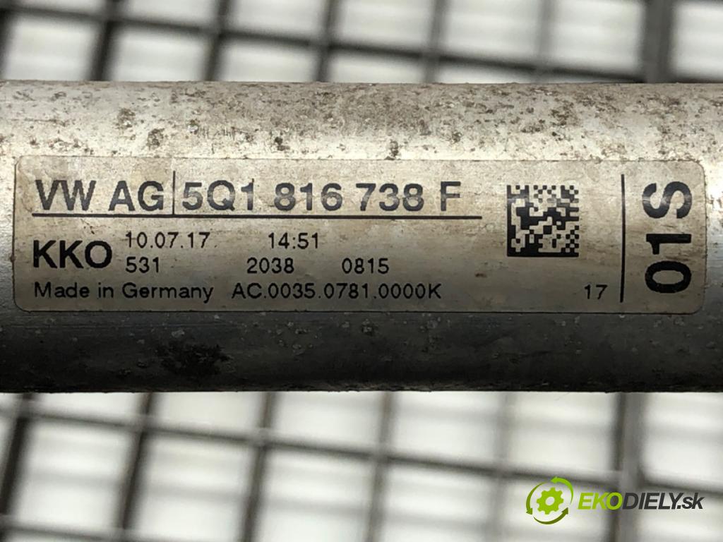 SEAT LEON III liftback 2017 92 kW 1.4 TSI 1395 rúrka klimatizácie 5Q1816738F (Rúrka klimatizácie)