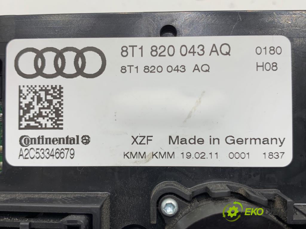 AUDI A5 8T coupe 2011 155 kW 2.0 TFSI 1984 Panel ovládaní topení 8T1820043AQ (Ovládaní topení a přepínače)