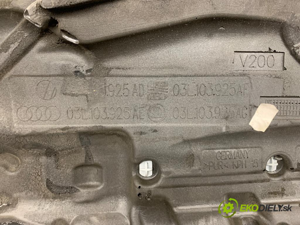 VW PASSAT CC B6 coupe 2008 125 kW 2.0 TDI 1968 Kryt Motor 03L103925AD (Kryt motora)