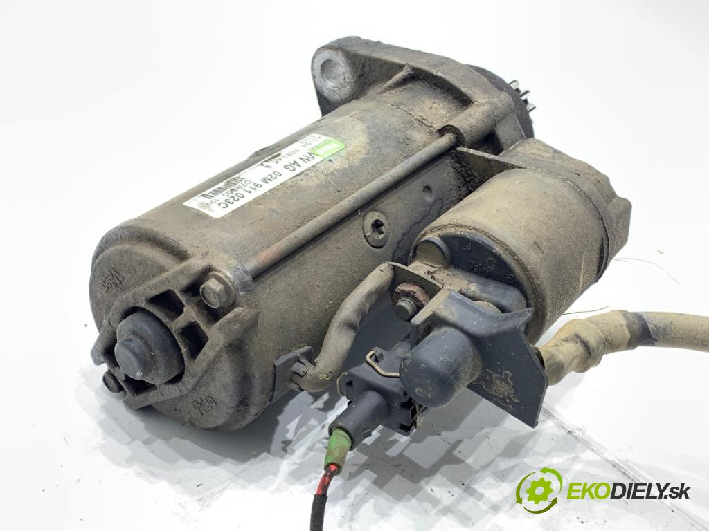 VW BORA I sedan 2002 74 kW 1.9 TDI 4motion 1896 Štartér 02M911023C (Štartér)