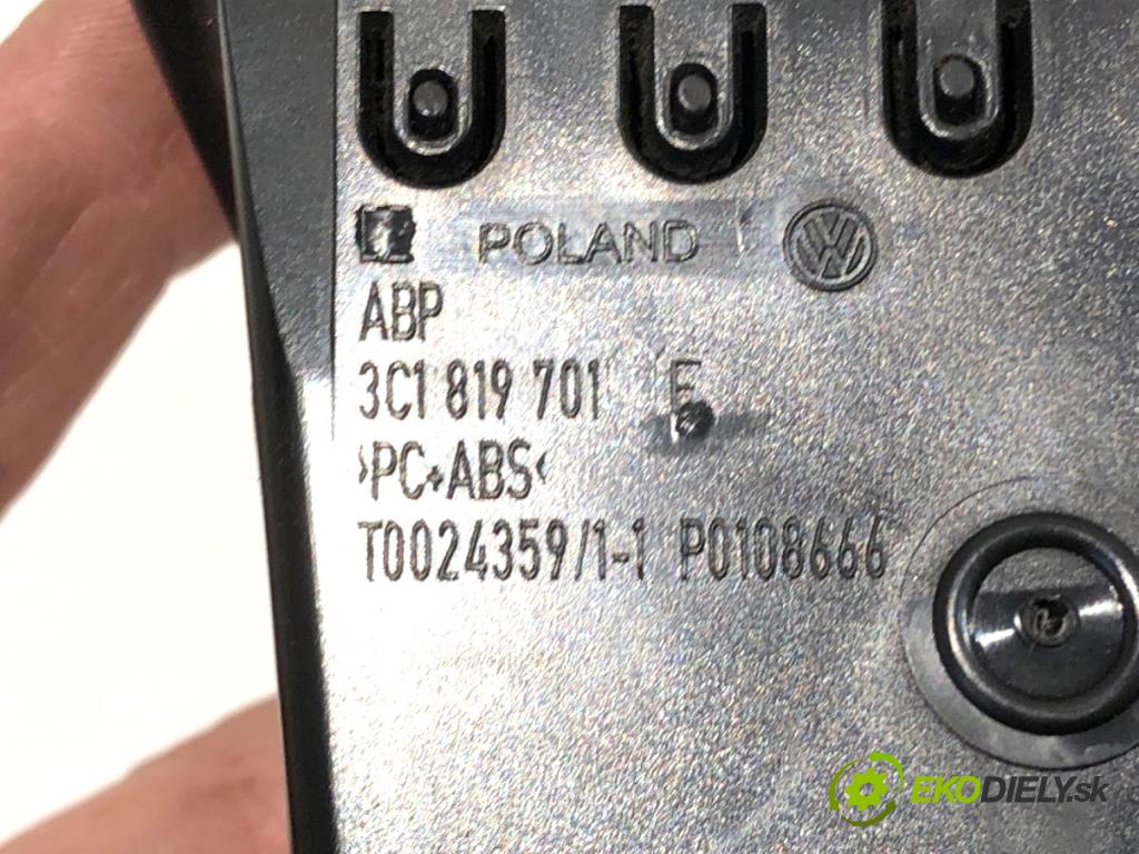 VW PASSAT CC B6 coupe 2008 125 kW 2.0 TDI 1968 Mriežky kúrenia ľavá strana 3C1819701E (Mriežka kúrenia (fukár))