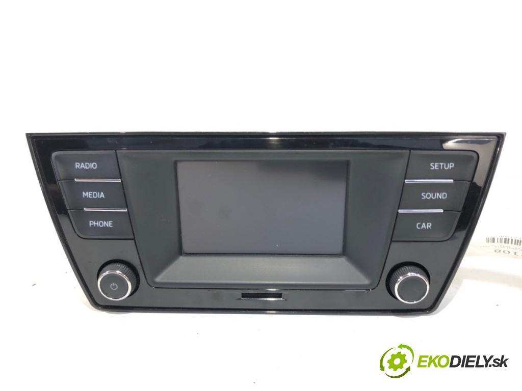 SKODA FABIA III liftback 2018 70 kW 1.0 TSI 999 RADIO 6V0035871D (Audio zariadenie)
