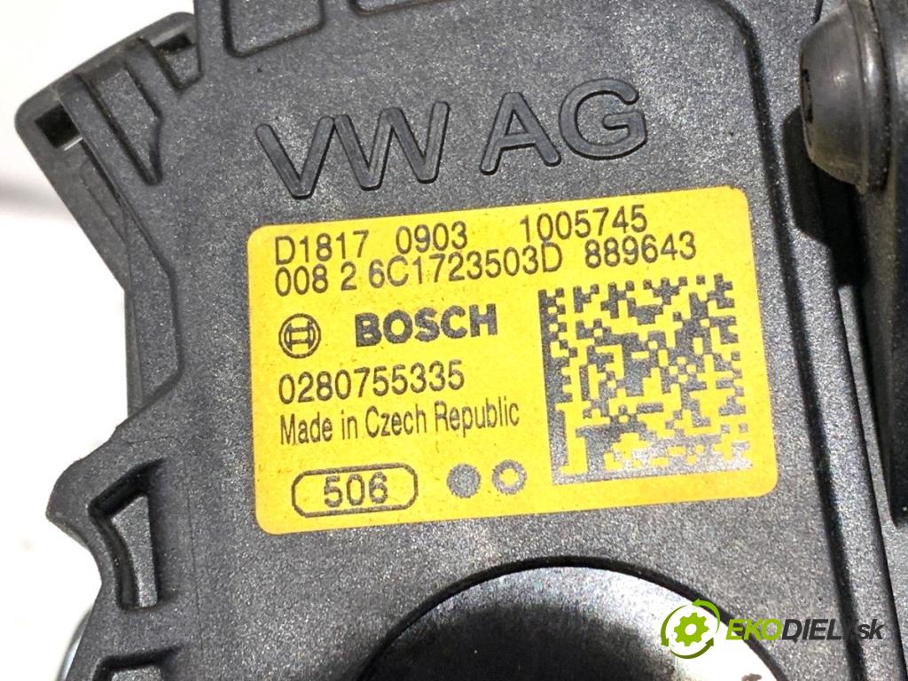 SKODA FABIA III liftback 2018 70 kW 1.0 TSI 999 PEDÁL: manuálne 6C1723503D (Potenciometer plynového pedálu)