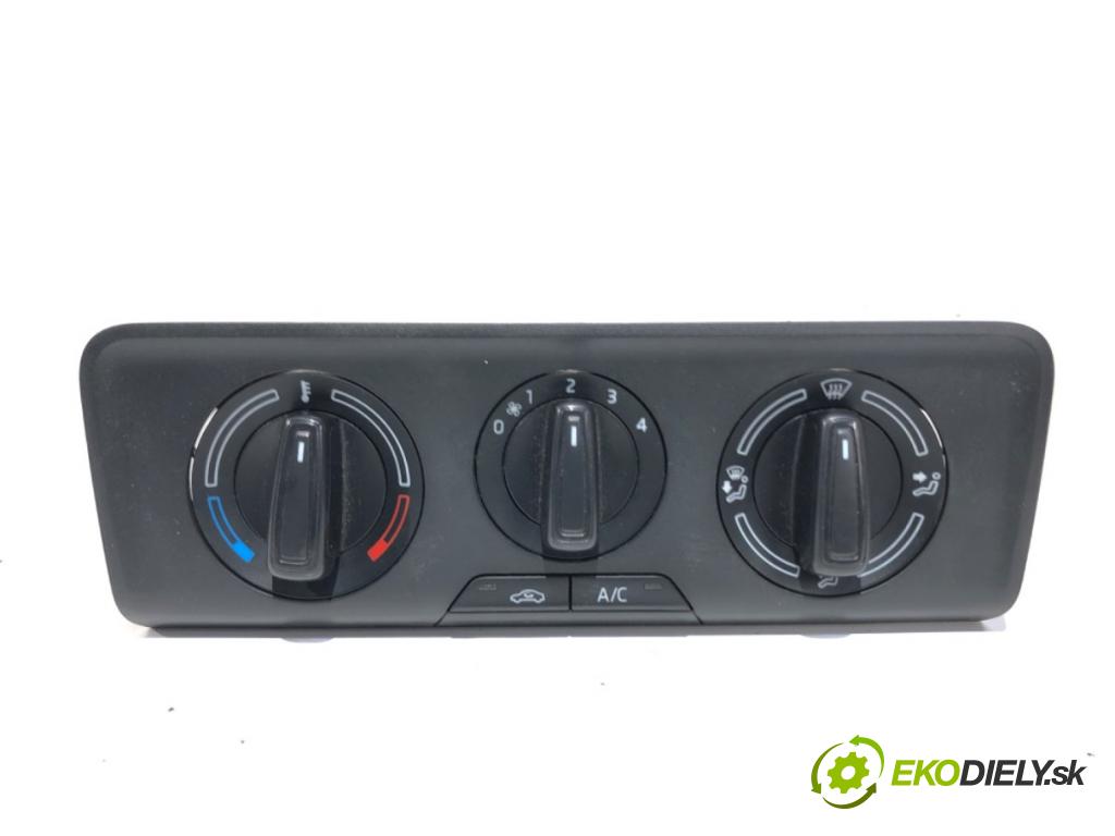 SKODA FABIA III liftback 2018 70 kW 1.0 TSI 999 Panel ovládania kúrenia 6V0820045C (Prepínacie páčky pod volantom)