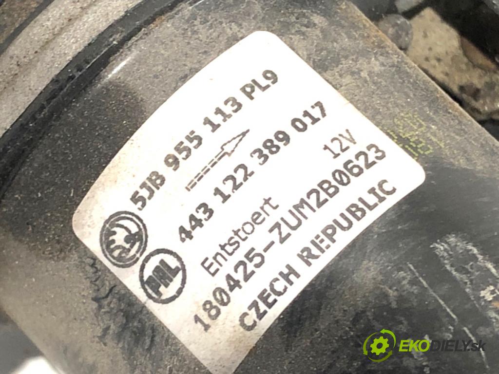 SKODA FABIA III liftback 2018 70 kW 1.0 TSI 999 Mechanizmus stieračov predný 5JB955113PL9 (Motorček stieračov predný)