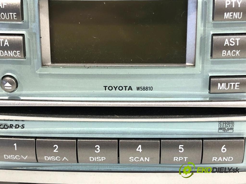 TOYOTA COROLLA E13 nadwozie wielkoprzestrzenne (MPV) 2007 100 kW 2.2 D-4D (AUR10_) 2231 RADIO 86120-0F010 (Audio zariadenie)