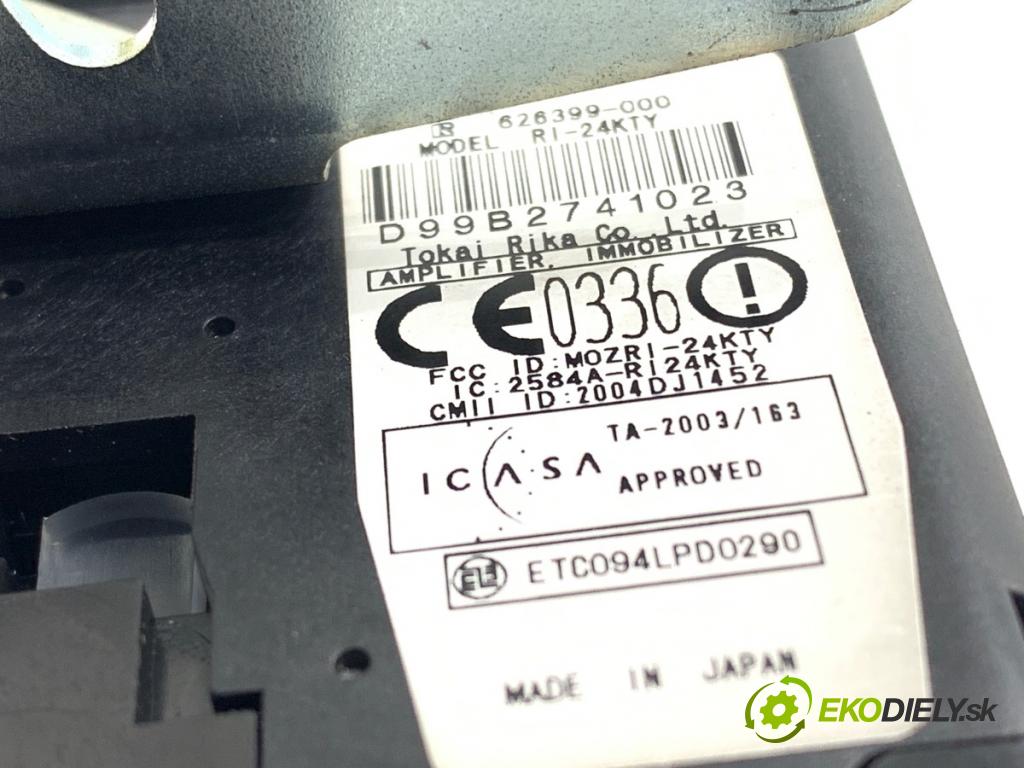 TOYOTA COROLLA E13 nadwozie wielkoprzestrzenne (MPV) 2007 100 kW 2.2 D-4D (AUR10_) 2231 spinačka 626399-000 (Spínacia skrinka)