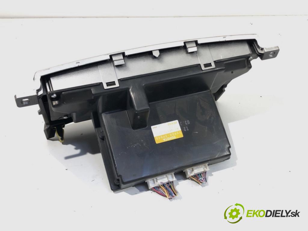 TOYOTA COROLLA E13 nadwozie wielkoprzestrzenne (MPV) 2007 100 kW 2.2 D-4D (AUR10_) 2231 Panel ovládania kúrenia 55900-0F030 (Prepínacie páčky pod volantom)