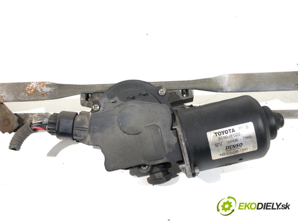 TOYOTA COROLLA E13 nadwozie wielkoprzestrzenne (MPV) 2007 100 kW 2.2 D-4D (AUR10_) 2231 Mechanizmus stieračov predný 85110-0F020 (Motorček stieračov predný)