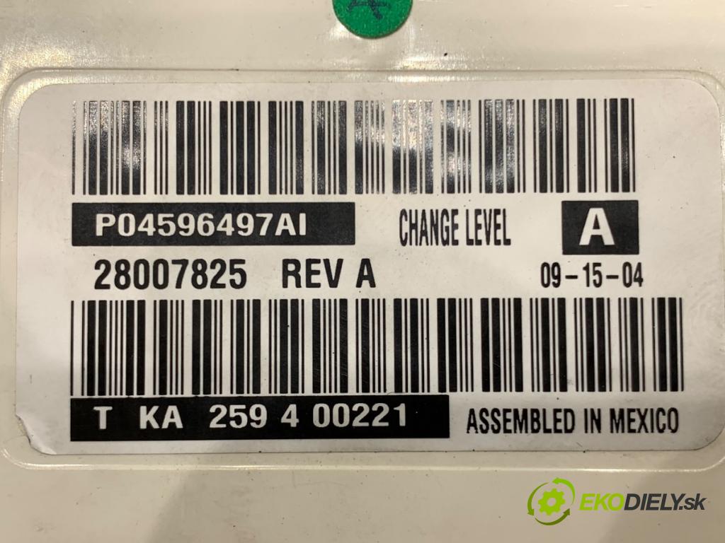 CHRYSLER 300C sedan 2004 183 kW 3.5 3518 Panel ovládania kúrenia P04596497AI (Prepínacie páčky pod volantom)