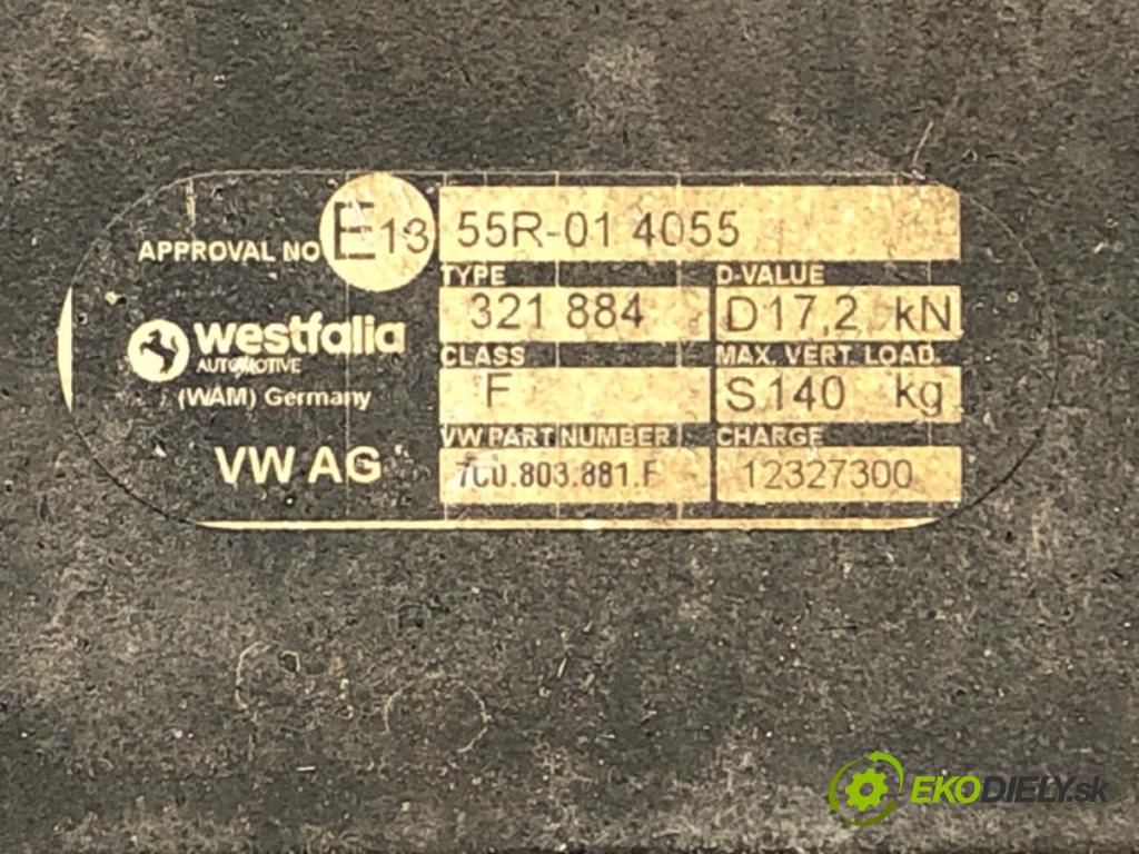VW CRAFTER II Skrzynia 2022 130 kW 2.0 TDI 1968 Hák ťažné zariadenie 7C0803881F (Ťažné zariadenie)