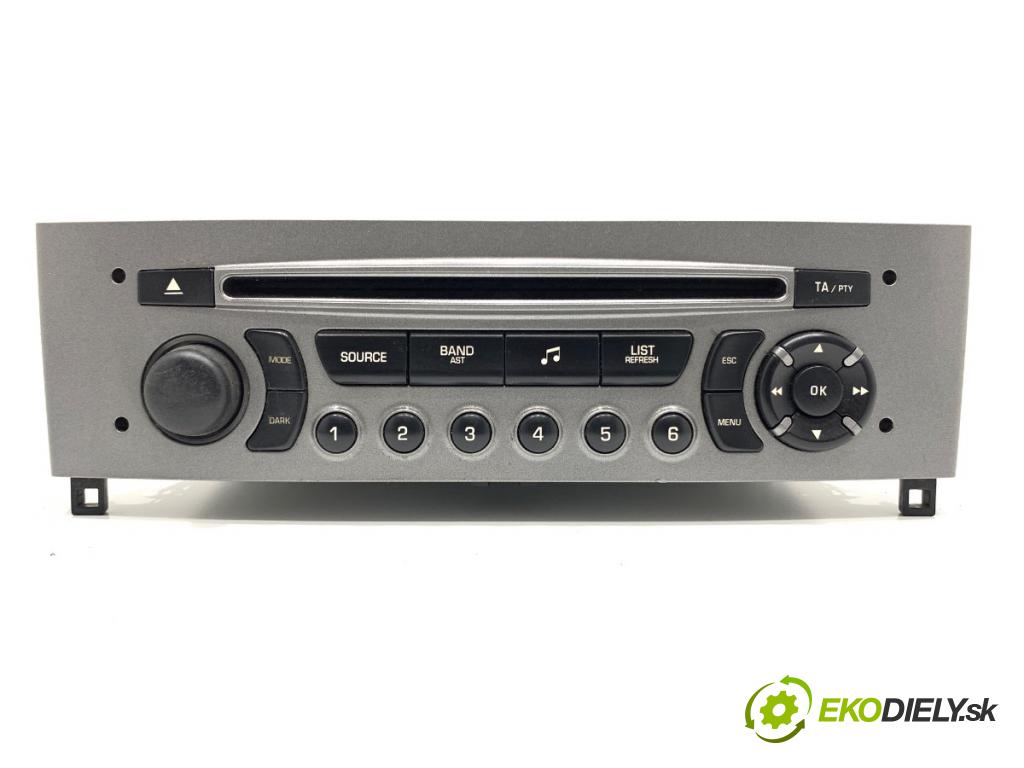 PEUGEOT 308 SW Kombi 2010 82 kW 1.6 HDi 1560 RADIO 96750243XH (Audio zariadenie)