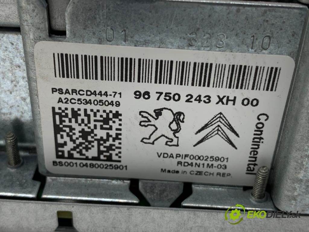 PEUGEOT 308 SW Kombi 2010 82 kW 1.6 HDi 1560 RADIO 96750243XH (Audio zariadenie)