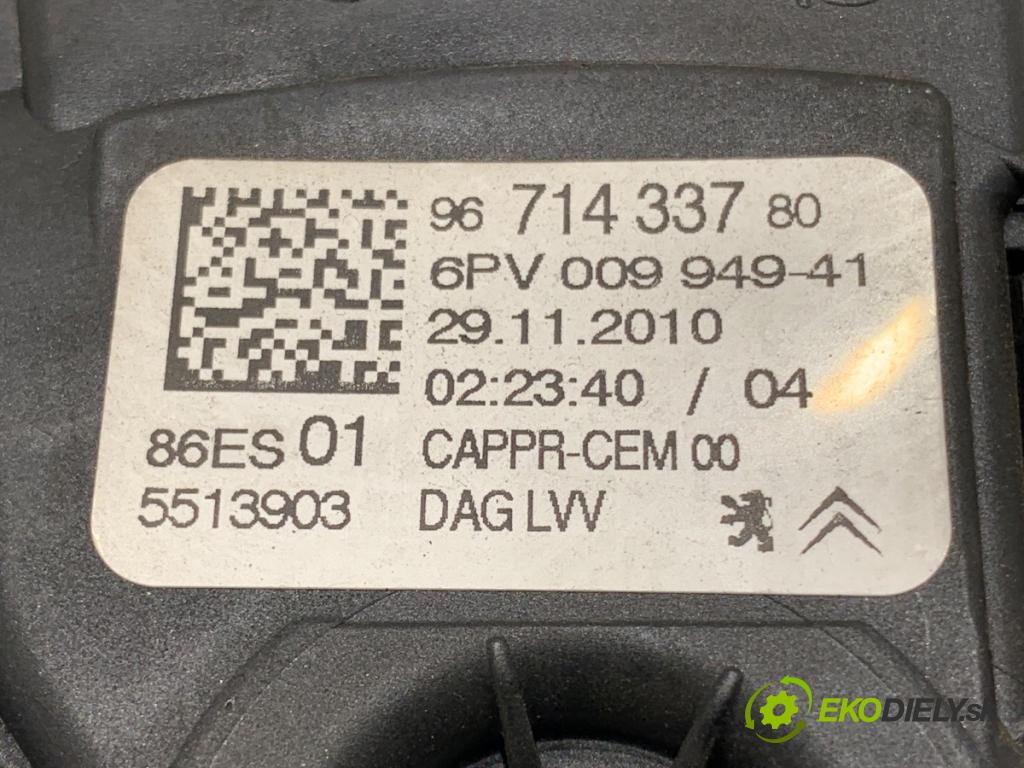 PEUGEOT 308 SW Kombi 2010 82 kW 1.6 HDi 1560 Potenciometer plynu 9671433780 (Potenciometer plynového pedálu)