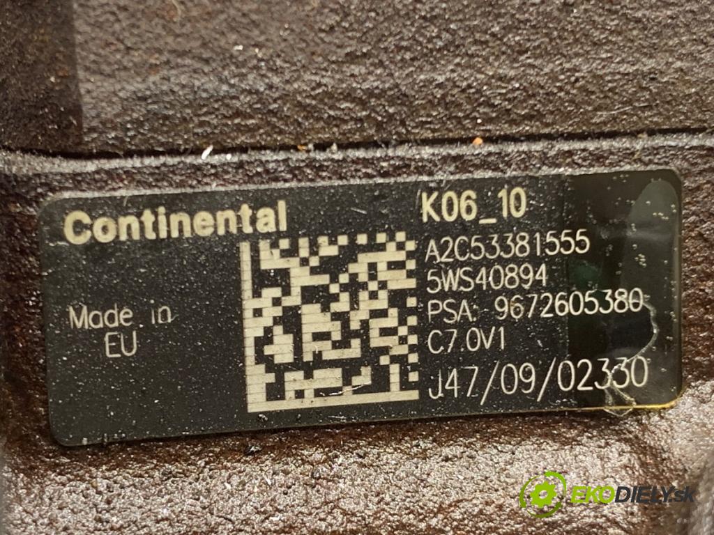 PEUGEOT 308 SW Kombi 2010 82 kW 1.6 HDi 1560 Pumpa vstrekovacia 9672605380 (Vstrekovacie čerpadlo)