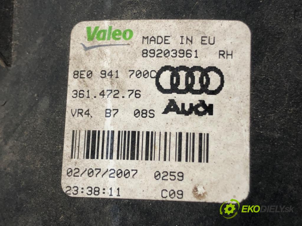 AUDI A4 B7 Kombi 2005 103 kW 2.0 TDI 16V 1968 hmlové svetlo, hmlovka pravý přední část 8E0941700C