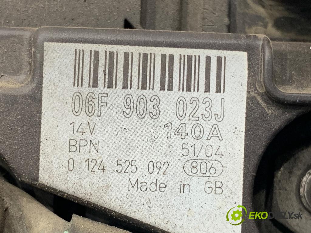 AUDI A4 B7 Kombi 2005 103 kW 2.0 TDI 16V 1968 Alternátor 06F903023J (Alternátor)