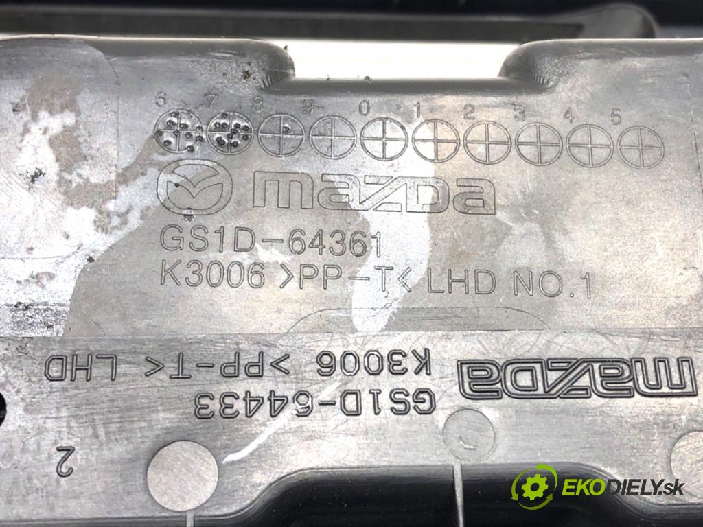 MAZDA 6 GH Kombi 2010 103 kW 2.0 MZR-CD (GH14) 1998 Držiak na nápoje GS1D-64361 (Držiak (úchyt) na nápoje)