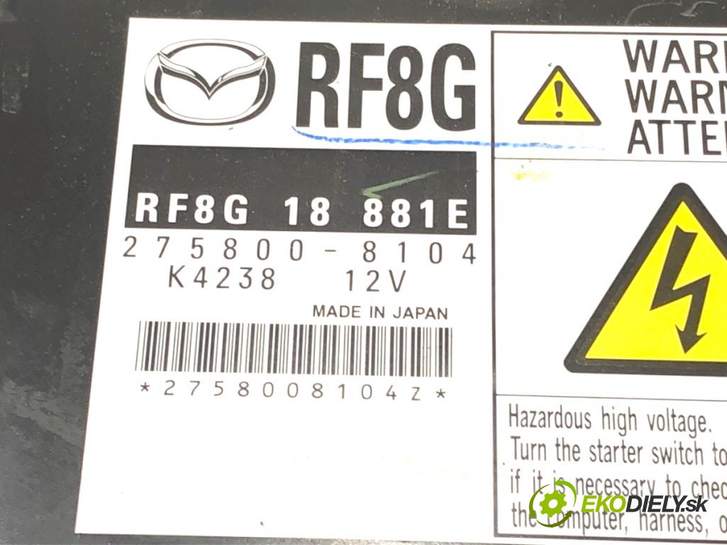 MAZDA 6 GH Kombi 2010 103 kW 2.0 MZR-CD (GH14) 1998 riadiaca jednotka Motor 275800-8104 RF8G18881E (Riadiaca jednotka)