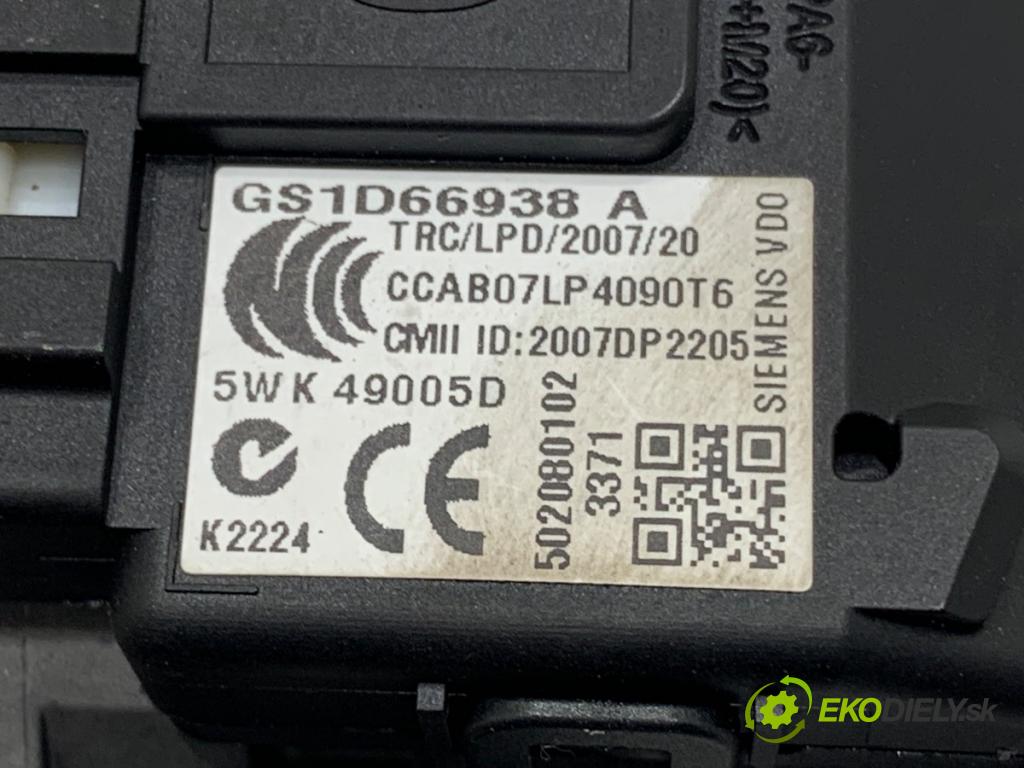 MAZDA 6 GH Kombi 2010 103 kW 2.0 MZR-CD (GH14) 1998 spinačka GS1D66938A (Spínacia skrinka)