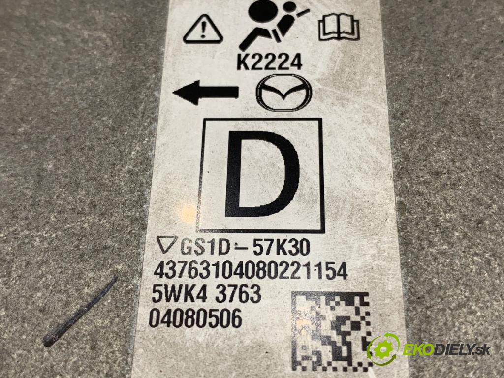 MAZDA 6 GH Kombi 2010 103 kW 2.0 MZR-CD (GH14) 1998 senzor airbag GS1D-57K30 (Snímač)