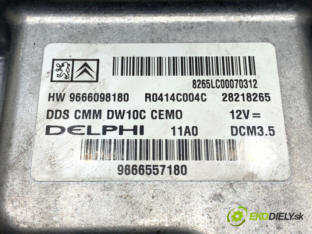 CITROEN C5 III sedan 2010 120 kW 2.0 HDi 165 1997 riadiaca jednotka Motor 9666098180 (Riadiaca jednotka)