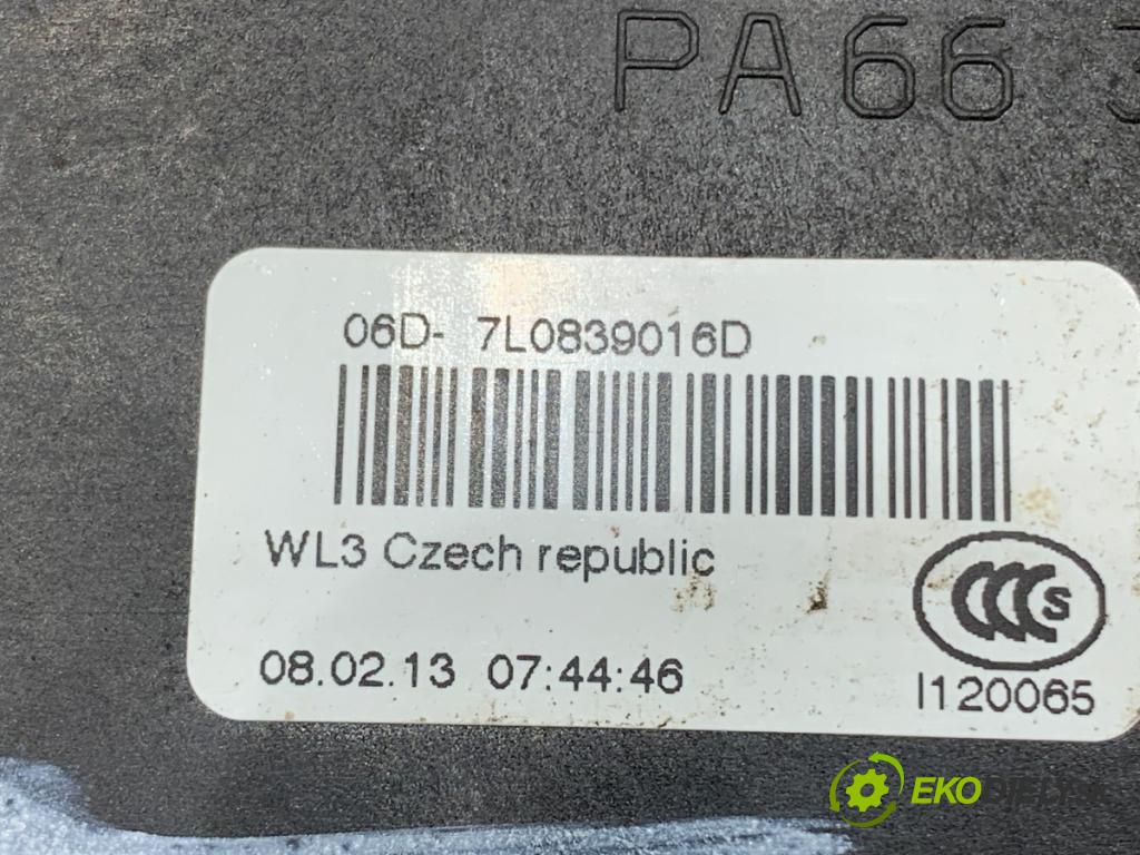 VW TOURAN nadwozie wielkoprzestrzenne (MPV) 2006 125 kW 2.0 TDI 1968 zámok dveře pravý zadní část 7L0839016D
