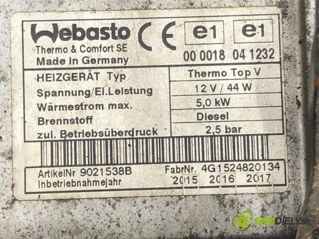 VW TOURAN nadwozie wielkoprzestrzenne (MPV) 2006 125 kW 2.0 TDI 1968 Webasto 1K0815007CD (Webasto (nezávislé kúrenie))