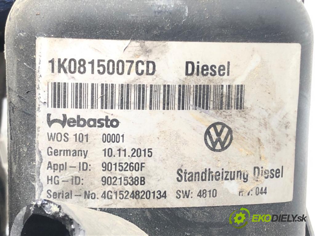 VW TOURAN nadwozie wielkoprzestrzenne (MPV) 2006 125 kW 2.0 TDI 1968 Webasto 1K0815007CD (Webasto ohřívače)