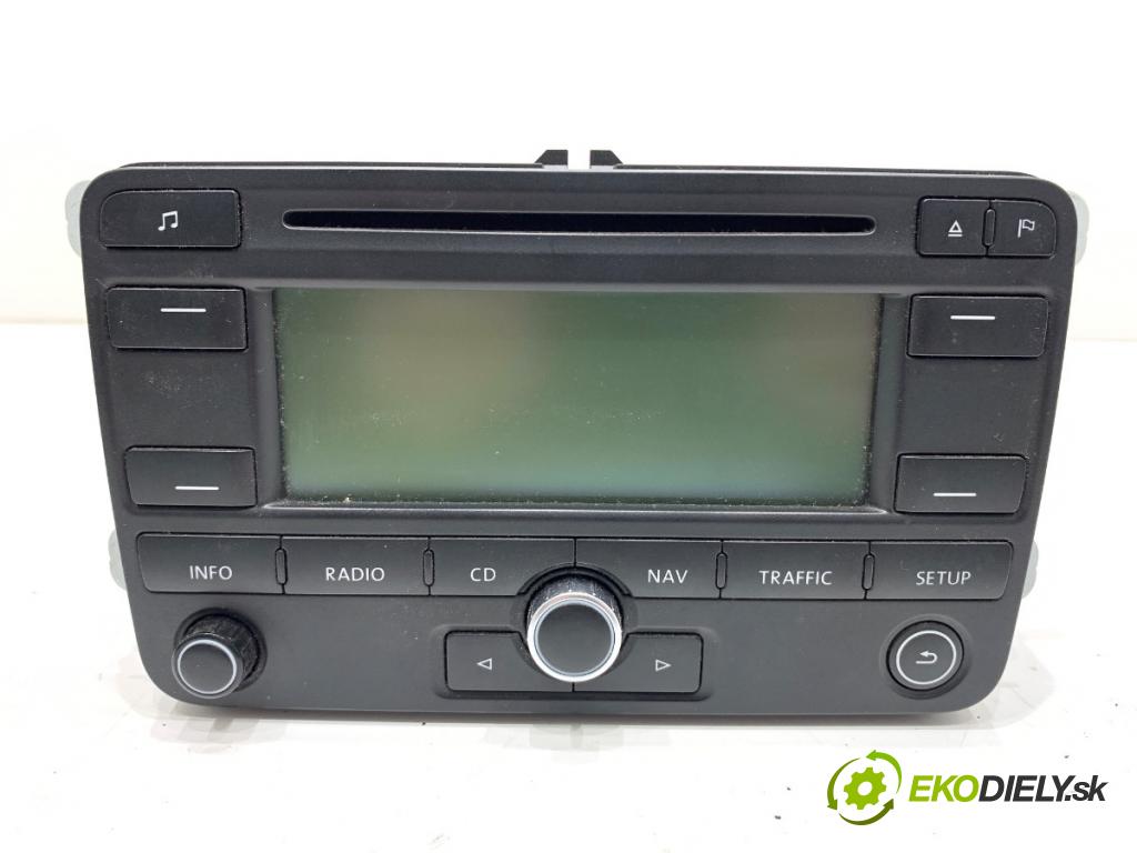 VW TOURAN nadwozie wielkoprzestrzenne (MPV) 2006 125 kW 2.0 TDI 1968 RADIO 1K0035191E (Audio zariadenie)