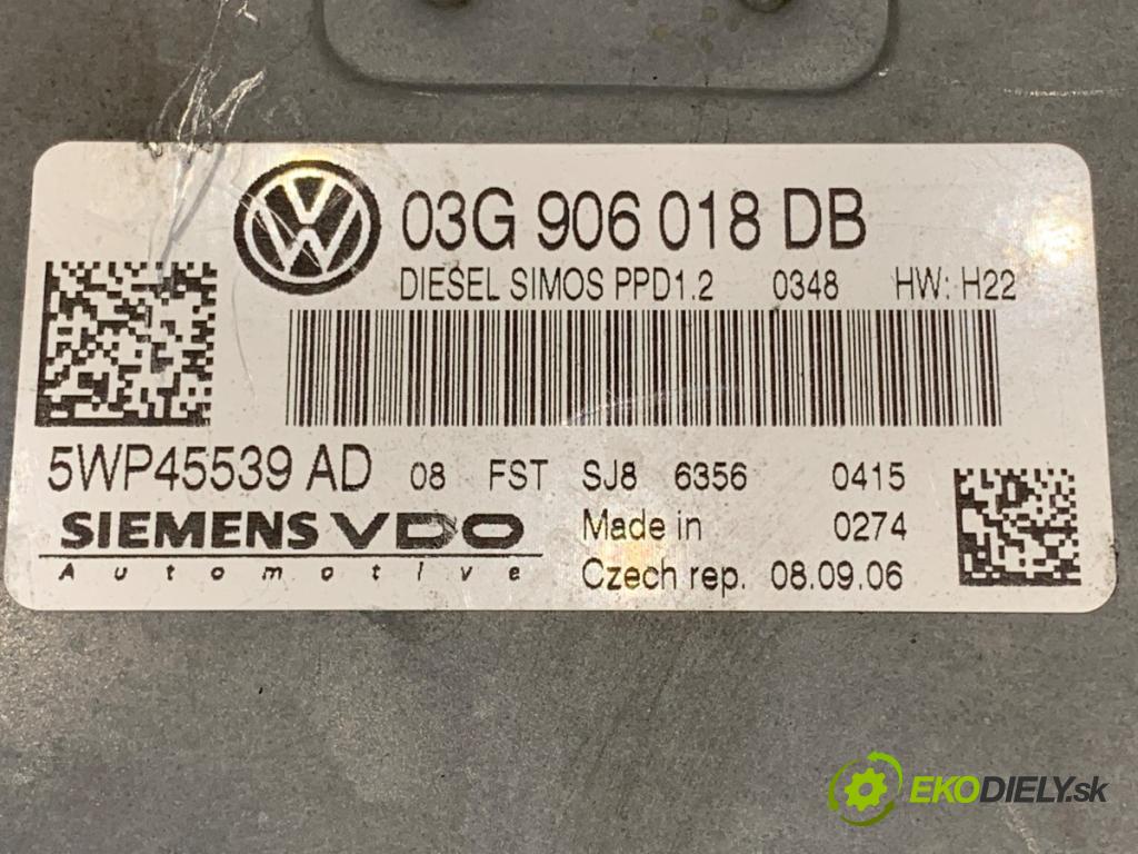 VW TOURAN nadwozie wielkoprzestrzenne (MPV) 2006 125 kW 2.0 TDI 1968 riadiaca jednotka Motor 03G906018DB (Riadiaca jednotka)