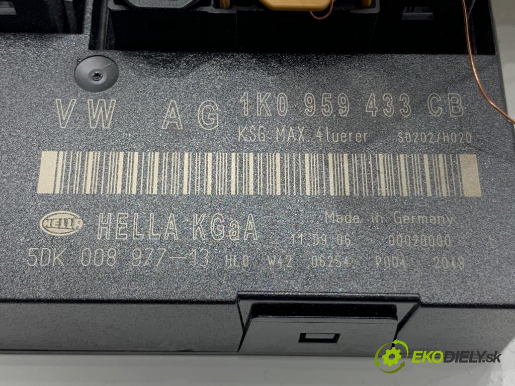 VW TOURAN nadwozie wielkoprzestrzenne (MPV) 2006 125 kW 2.0 TDI 1968 Modul komfortu 1K0959433CB (Modul komfortu)