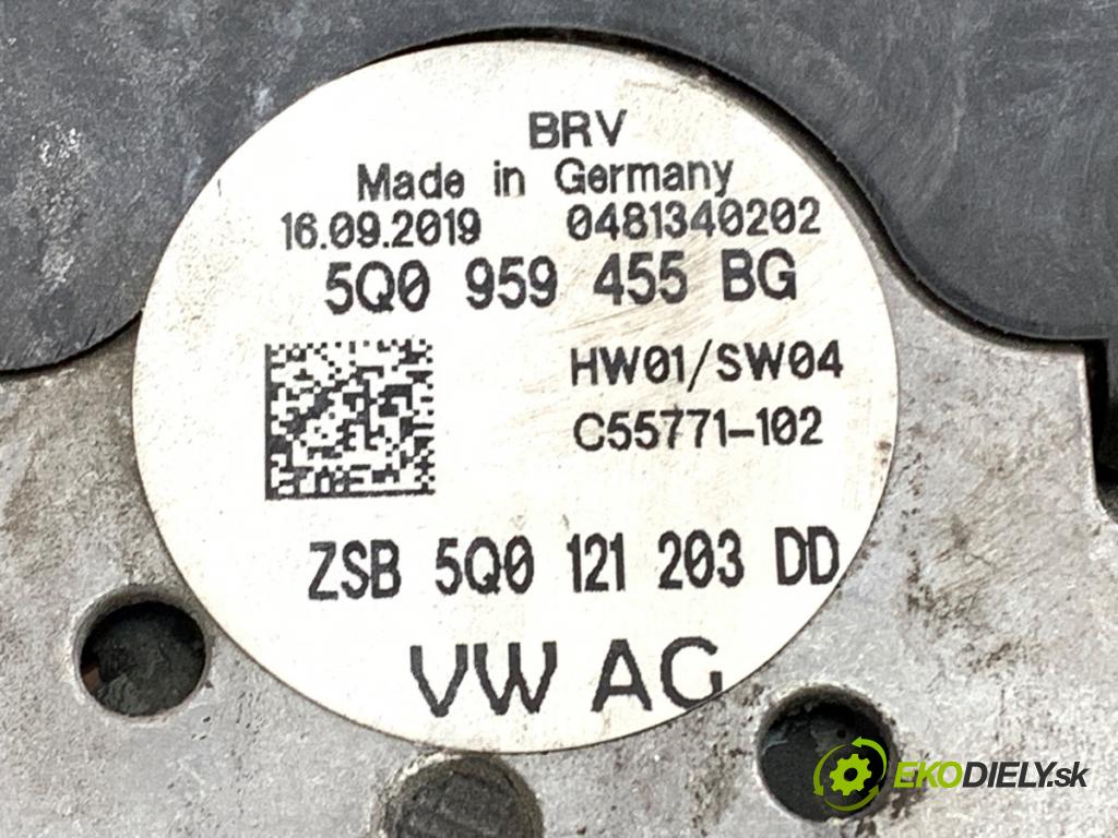 SKODA OCTAVIA III liftback 2019 85 kW 1.6 TDI 1598 Ventilátor chladiča 5Q0959455BG (Ventilátor)