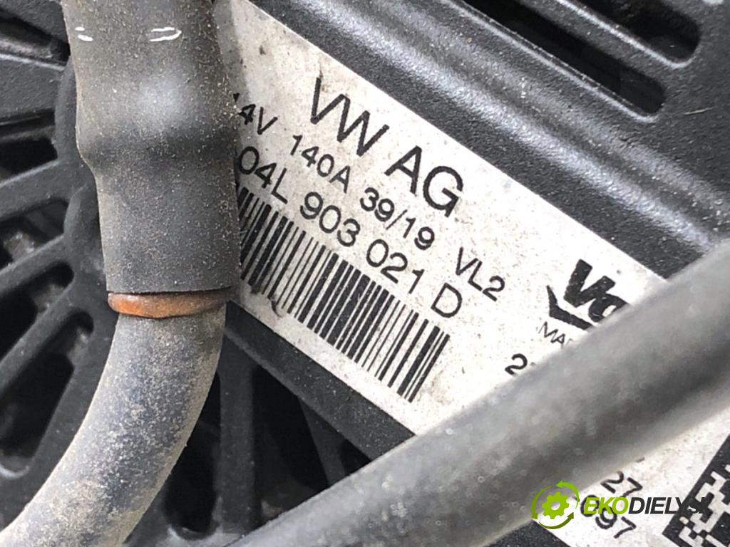 SKODA OCTAVIA III liftback 2019 85 kW 1.6 TDI 1598 Alternátor 04L903021D (Alternátor)