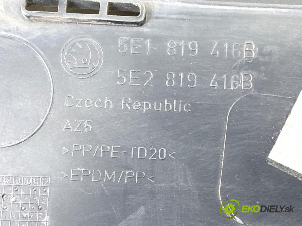 SKODA OCTAVIA III liftback 2019 85 kW 1.6 TDI 1598 Torpédo, plast pod čelné okno 5E2819416B (Torpédo (plast pod čelným sklom))