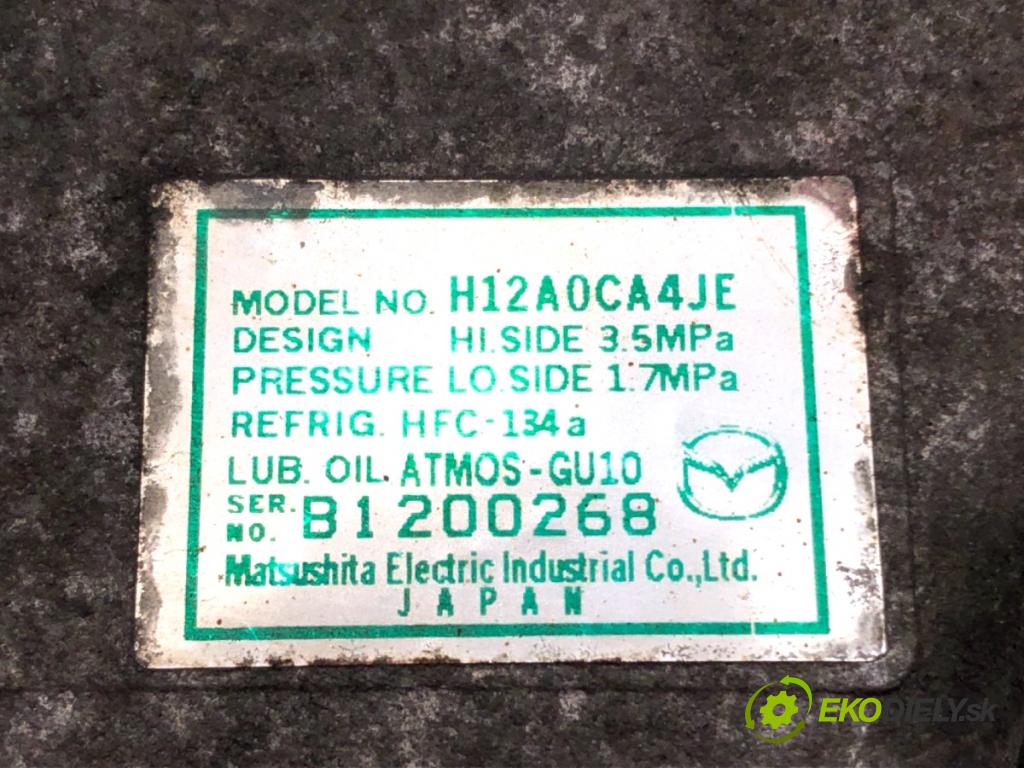 MAZDA 6 GH Kombi 2008 103 kW 2.0 MZR-CD (GH14) 1998 Kompresor klimatizácie H12A0CA4JE (Kompresor klimatizácie)