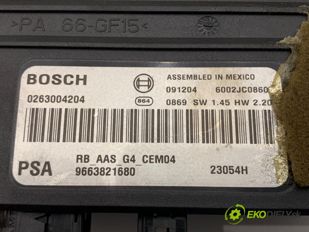 CITROEN C5 III sedan 2010 120 kW 2.0 HDi 165 1997 Modul PDC 0263004204 (Riadiaca jednotka ostatné)