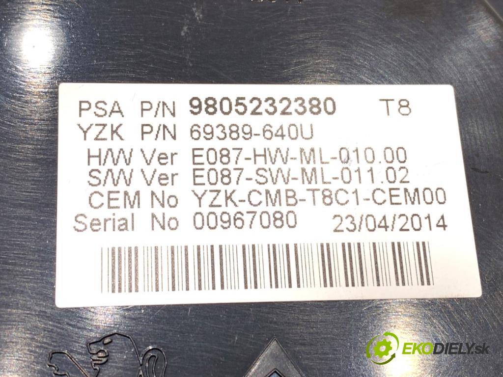 PEUGEOT 3008 nadwozie wielkoprzestrzenne (MPV) 2014 84 kW 1.6 HDi 1560 Prístrojovka 9805232380 (Prístrojová doska)