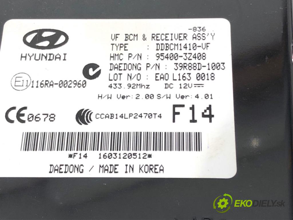 HYUNDAI i40 Kombi 2016 104 kW 1.7 CRDi 1685 Modul BCM 95400-32408 (Riadiaca jednotka ostatné)
