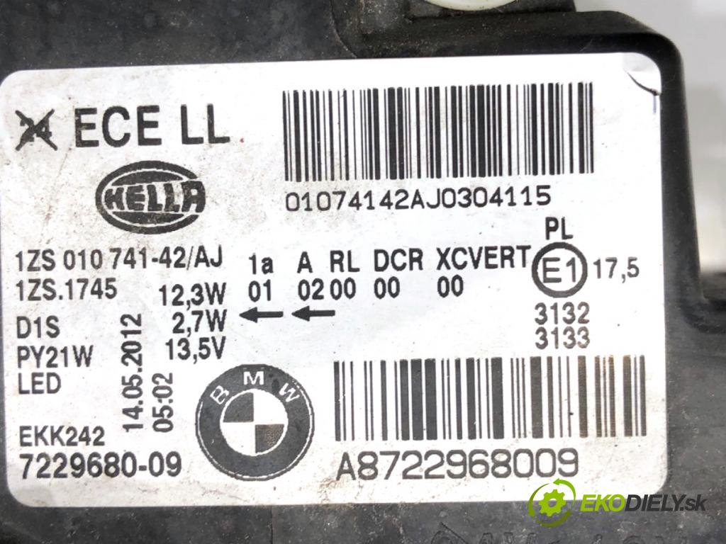BMW F20 liftback 2012 125 kW 118 i 1598 světlomet pravý přední část XENON ADAPTÍVNE 7229680