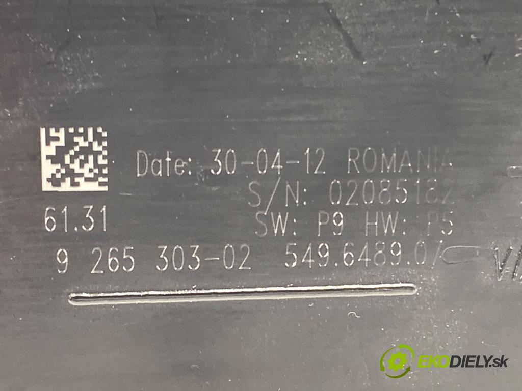 BMW F20 liftback 2012 125 kW 118 i 1598 Spínač svetiel 9265303