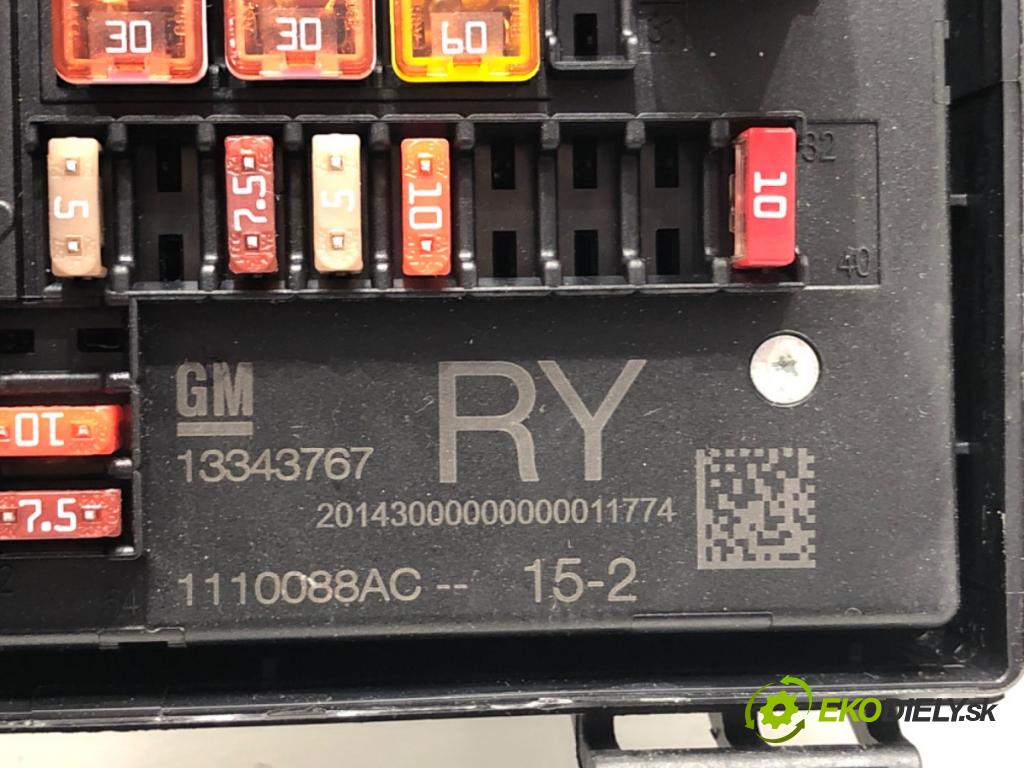 OPEL ASTRA J liftback 2012 81 kW 1.7 CDTI (08) 1686 Modul BCM 13343767RY (Riadiaca jednotka ostatné)