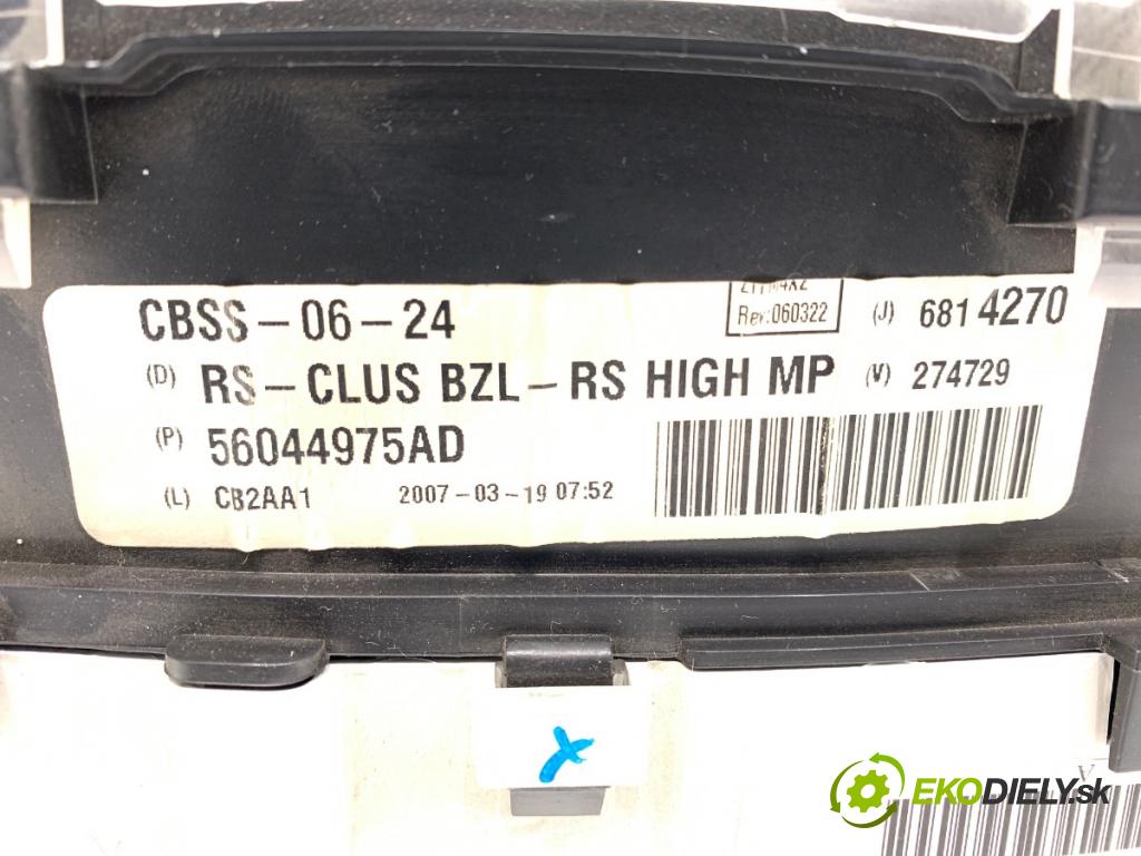 CHRYSLER VOYAGER IV nadwozie wielkoprzestrzenne (MPV) 2008 160 kW 3.8 3778 Prístrojovka 56044975AD (Prístrojová doska)