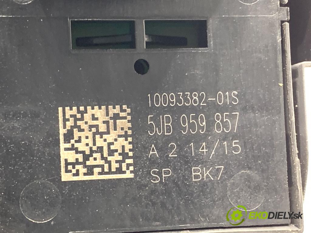 SKODA RAPID liftback 2015 55 kW 1.2 1198 Prepínač okien 5JB959857 (Prepínacie páčky pod volantom)