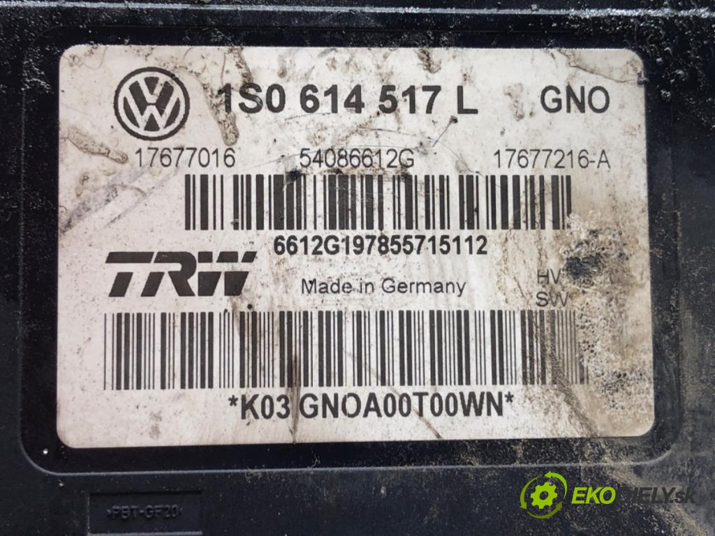 SKODA RAPID liftback 2015 55 kW 1.2 1198 pumpa ABS 1S0614517L (Pumpy brzdové)