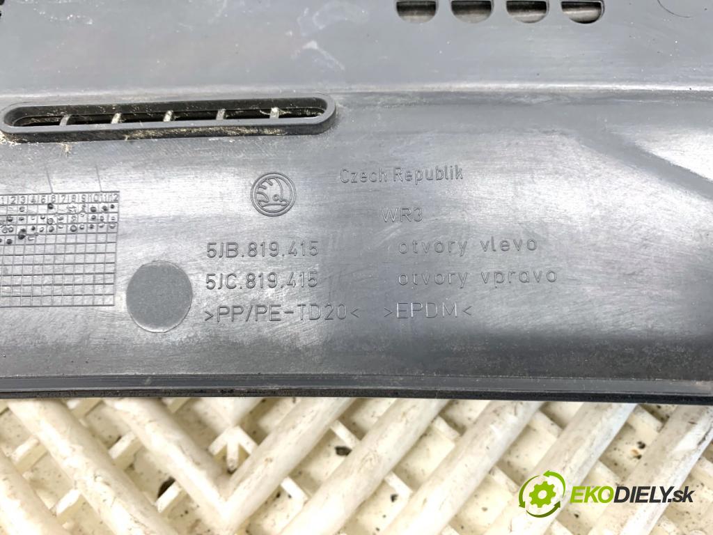 SKODA RAPID liftback 2015 55 kW 1.2 1198 Torpédo, plast pod čelné okno 5JB819415 (Torpédo (plast pod čelným sklom))