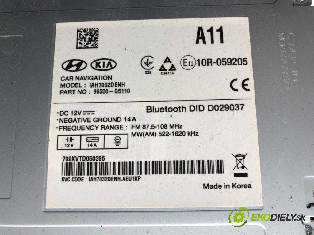 KIA NIRO SUV 2017 77 kW 1.6 GDI Hybrid 1580 Dislpej 96550-G5110 (Prístrojová doska)