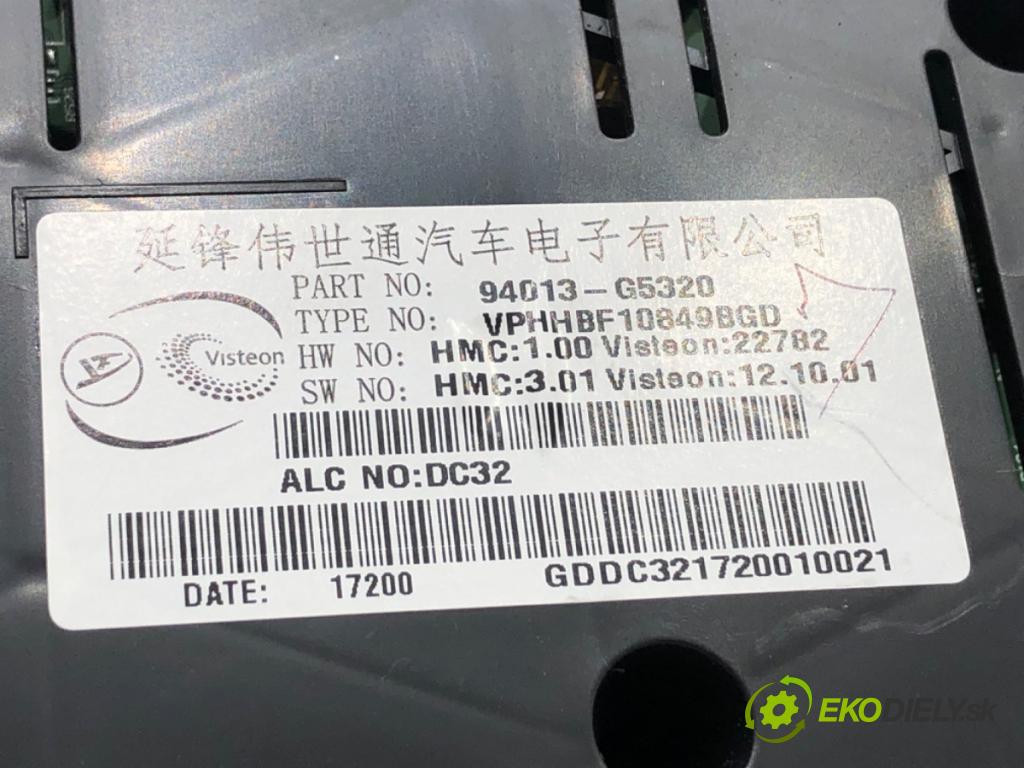 KIA NIRO SUV 2017 77 kW 1.6 GDI Hybrid 1580 Prístrojovka 94013-G5320 (Prístrojová doska)