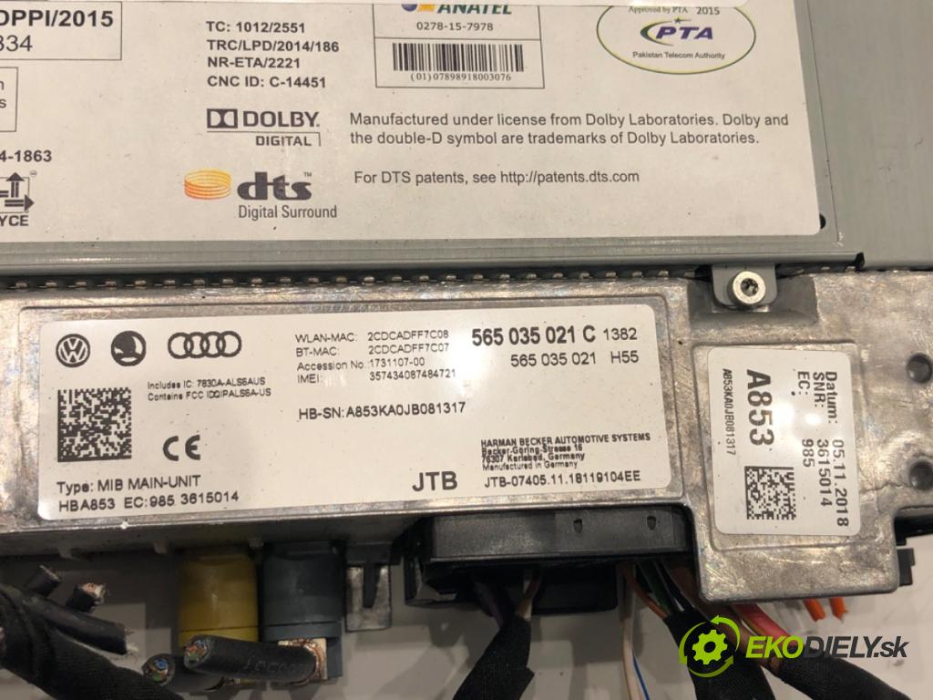 SKODA KAROQ SUV 2018 85 kW 1.6 TDI 1598 Menič CD 565035021C (CD menič)